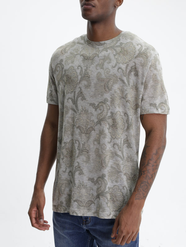 Etro T-Shirt Allover Pasiley Print Multi