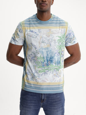 Etro T-Shirt Allover Print Multi