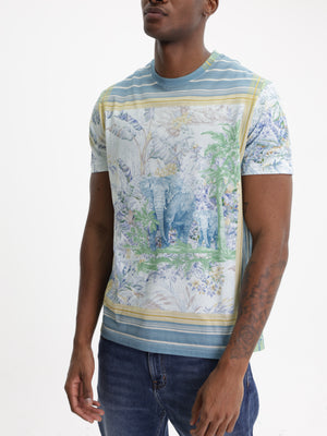 Etro T-Shirt Allover Print Multi