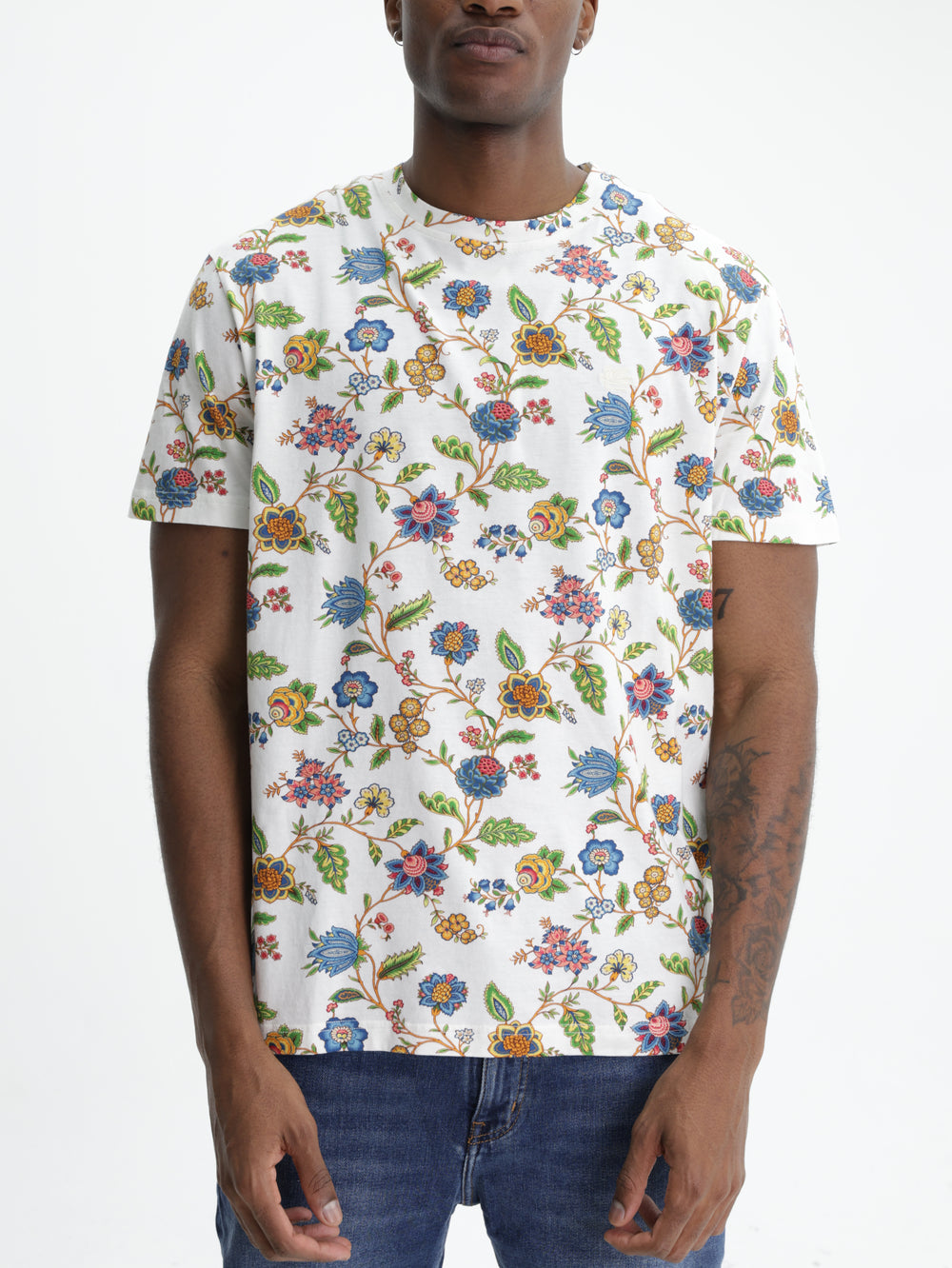 Etro T-Shirt Floral Print Multi