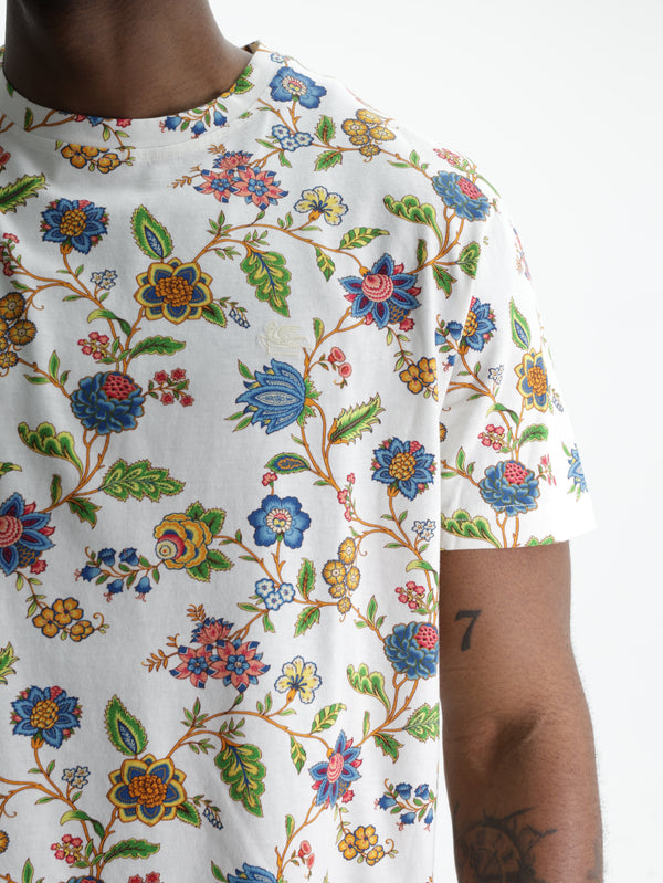Etro T-Shirt Floral Print Multi