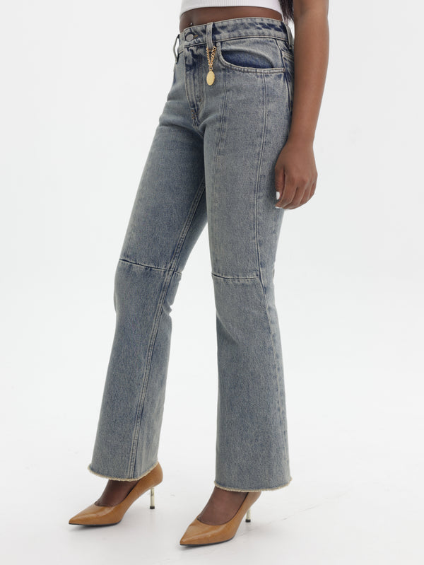 Stella Mccartney Jeans Mid Blue Kick Flare Mid Blue