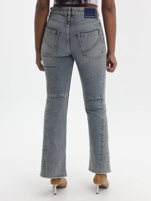 Stella Mccartney Jeans Mid Blue Kick Flare Mid Blue