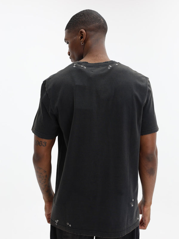 Isabel Marant Yezra Tee Shirt Faded Black