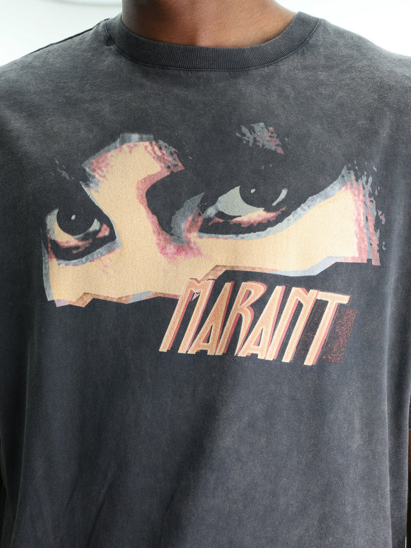 Isabel Marant Hugo Tee Shirt Faded Black