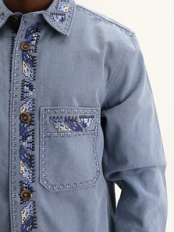 Isabel Marant Rudy Jacket Faded Blue