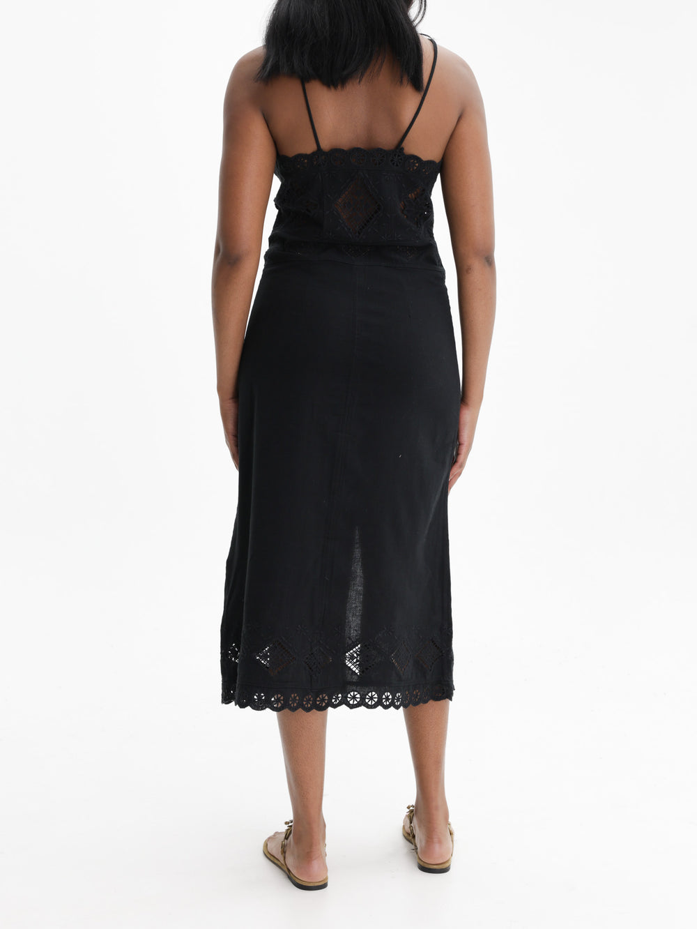 Isabel Marant Dress Lace Strap  Black