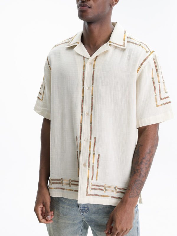 Isabel Marant Shirt Brown Embroided Ecru