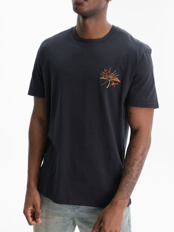 Isabel Marant T-Shirt Orange Small Print Black