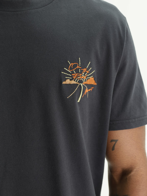 Isabel Marant T-Shirt Orange Small Print Black