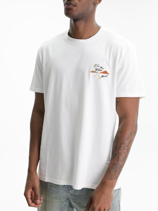 Isabel Marant T-Shirt Orange Small Print White