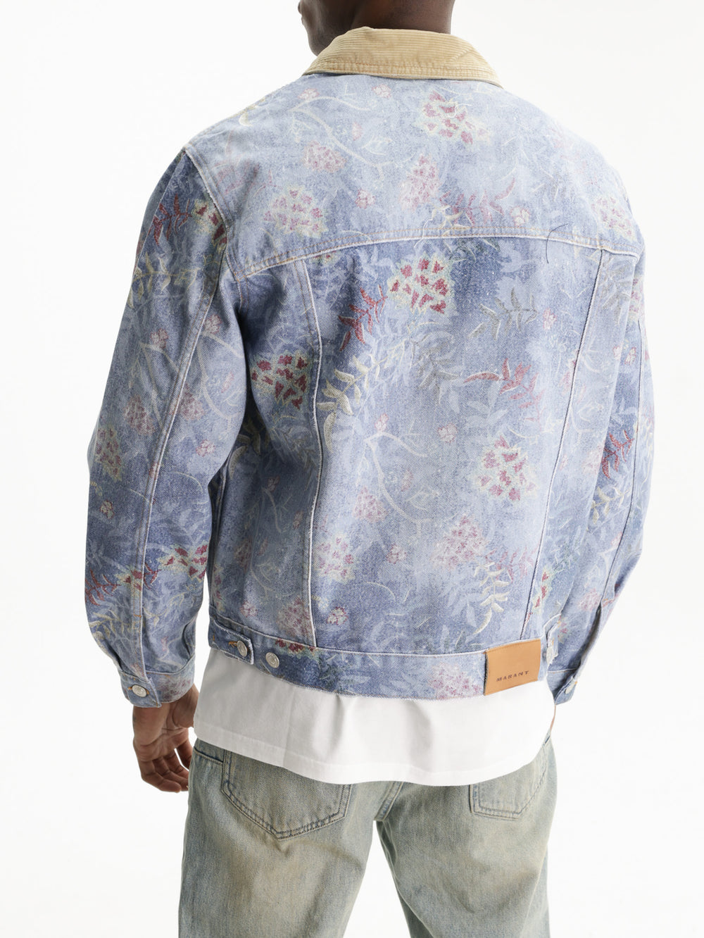 Isabel Marant Jacket Leaf All Over Print Blue