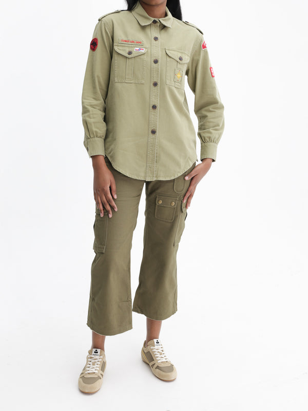 Isabel Marant Pants Unhemmed Bottom Khaki