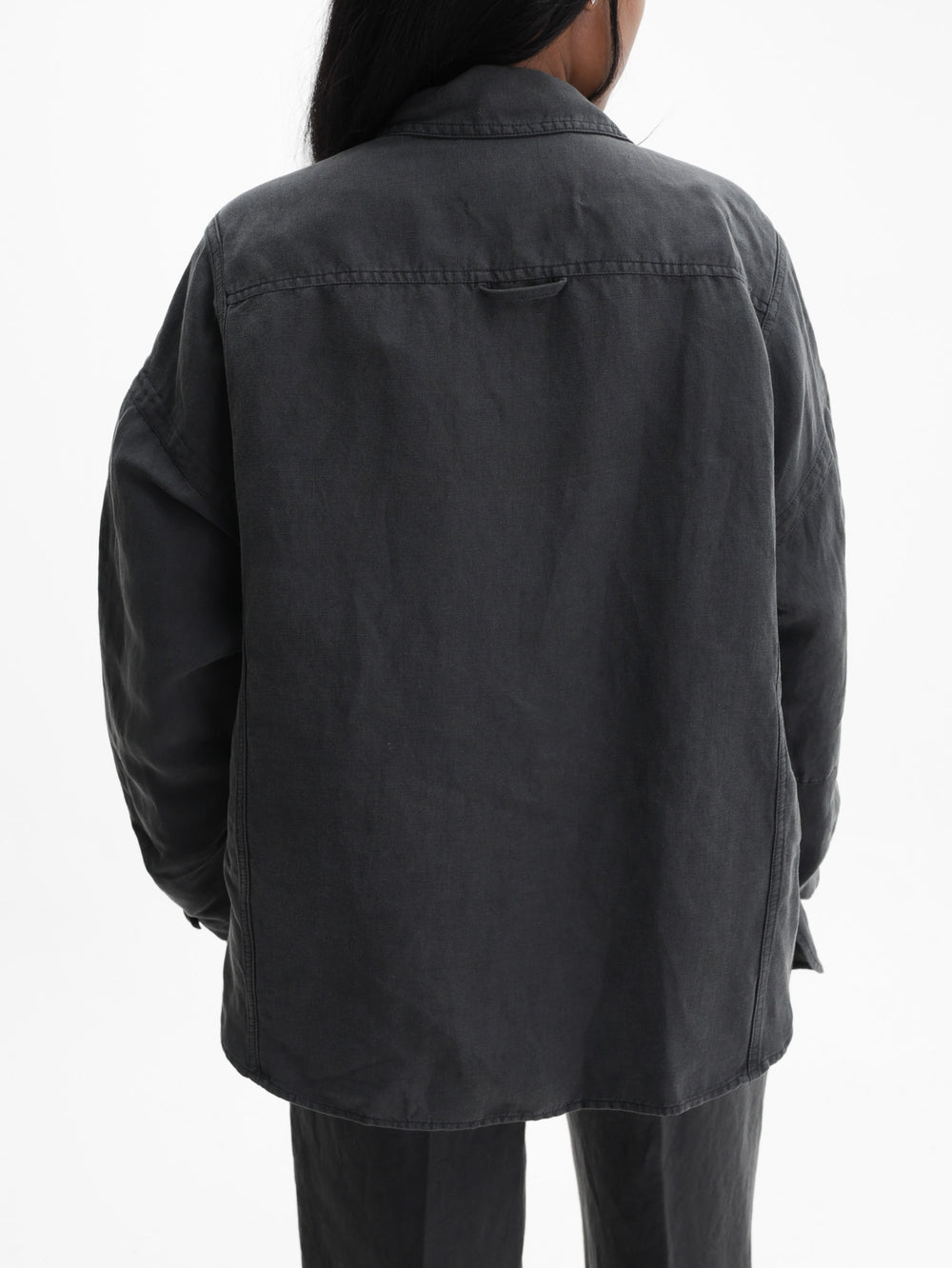 Isabel Marant Jacket Side Tie Up Denim Black