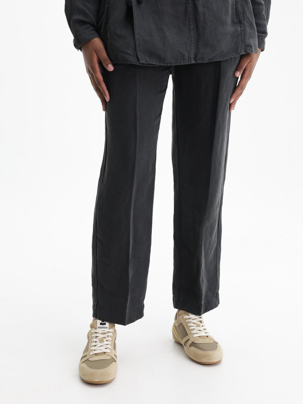 Isabel Marant  Pants Drawstring Straight Black