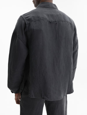 Isabel Marant Jacket Side Tie Up Denim Black