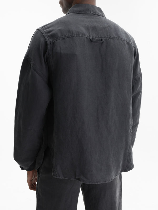 Isabel Marant Jacket Side Tie Up Denim Black