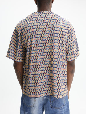 Etro Crew Soho Monogram Beige-Navy