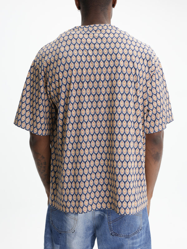 Etro Crew Soho Monogram Beige-Navy