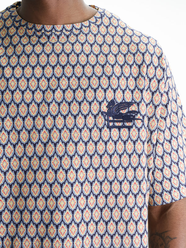 Etro Crew Soho Monogram Beige-Navy