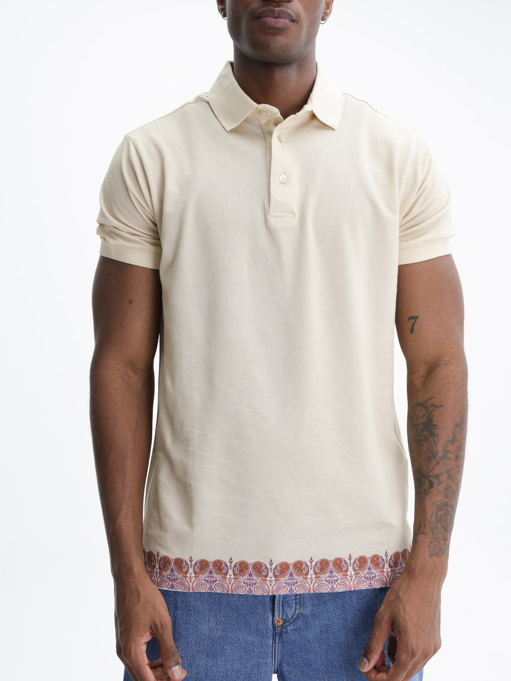 Etro Golfer Bottom Print Cream