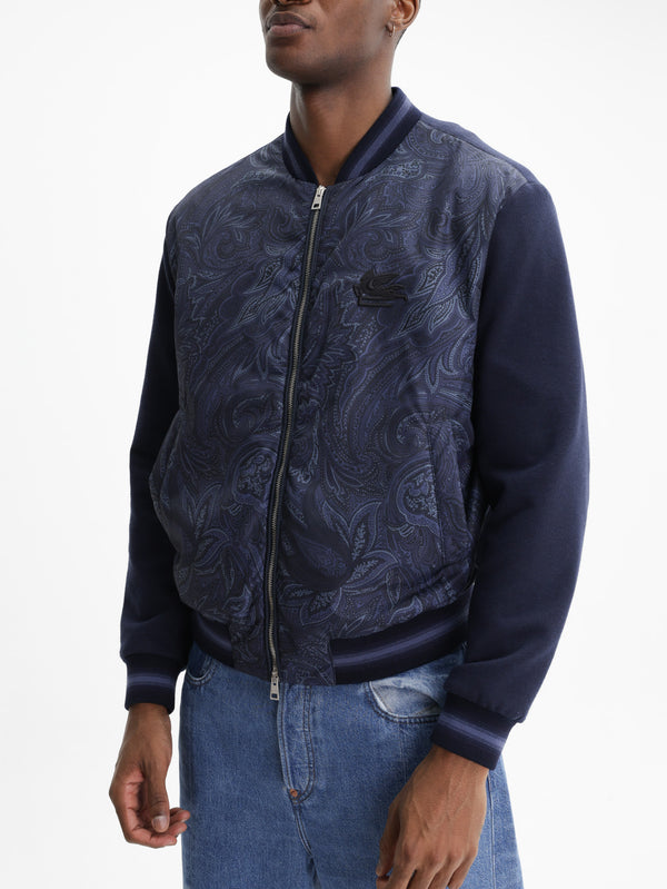 Etro Jacket Allover Print Navy