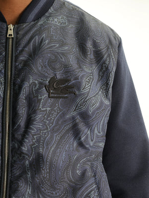 Etro Jacket Allover Print Navy
