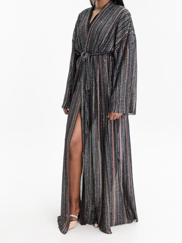 Missoni Cardigan Long Belted Brown