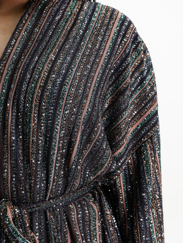 Missoni Cardigan Long Belted Brown