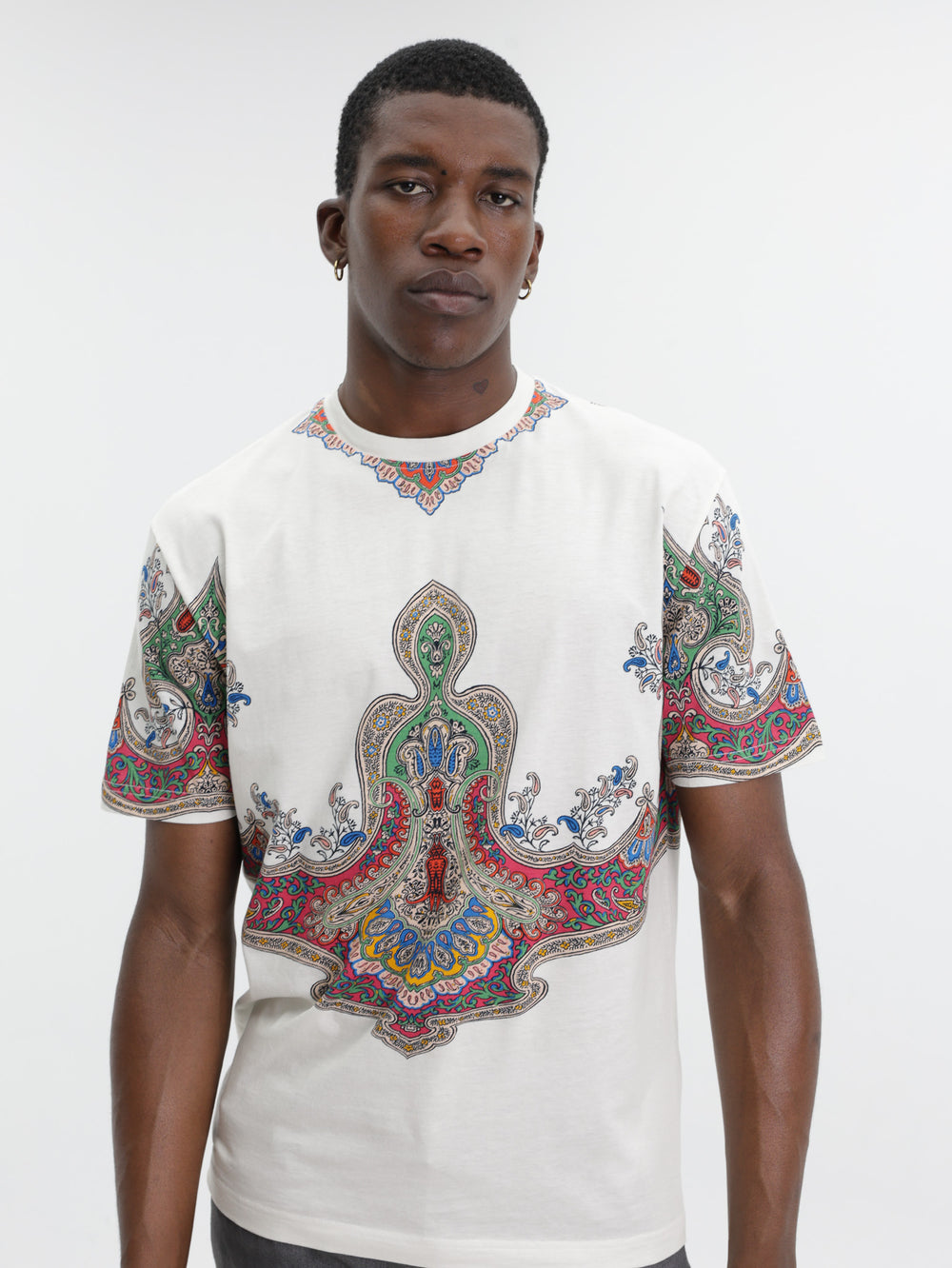 Etro T-Shirt Roma White-Multi