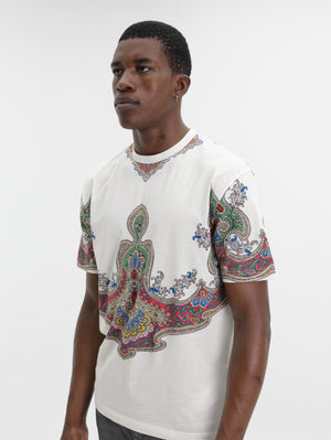 Etro T-Shirt Roma White-Multi