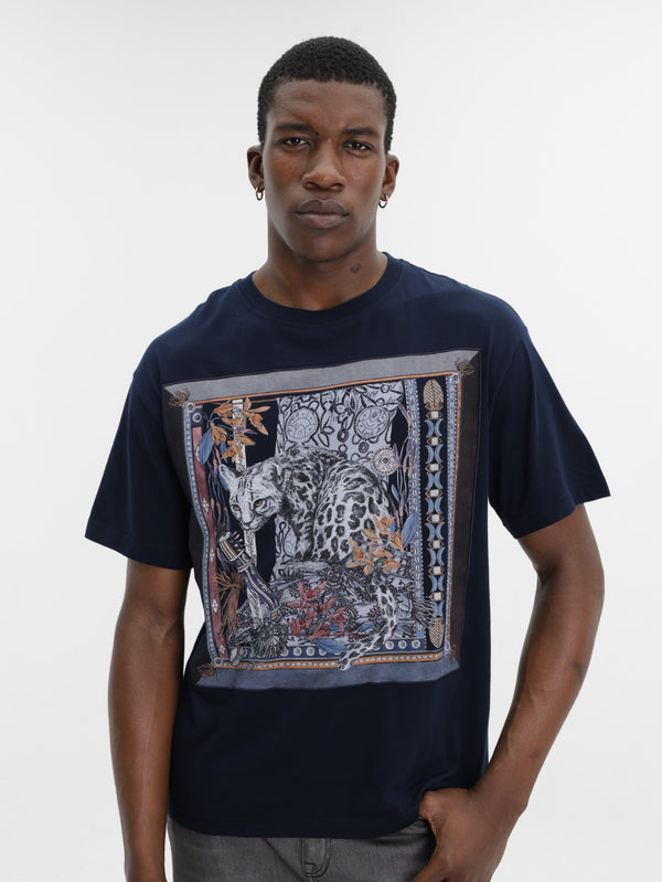 Etro T-Shirt Graphic Print Soho Black
