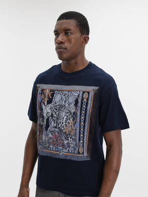 Etro T-Shirt Graphic Print Soho Black