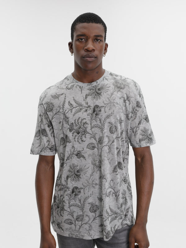 Etro T-Shirt Roma Aop Grey