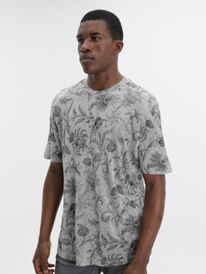 Etro T-Shirt Roma Aop Grey