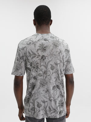 Etro T-Shirt Roma Aop Grey