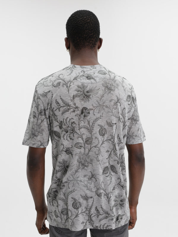 Etro T-Shirt Roma Aop Grey