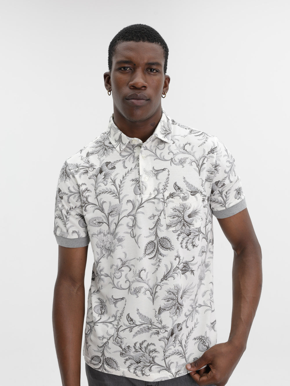 Etro Golfer Cut & Sew Cream-Grey