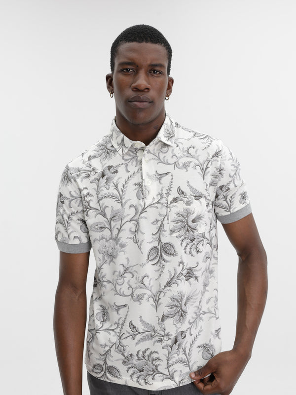 Etro Golfer Cut & Sew Cream-Grey