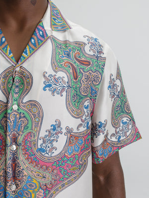 Etro Shirt Bowling Ss White-Multi
