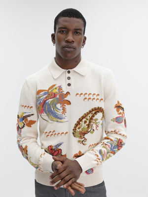 Etro Sweater Aop White-Multi