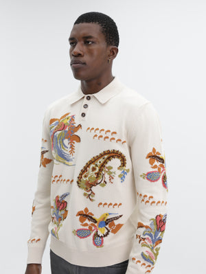 Etro Sweater Aop White-Multi