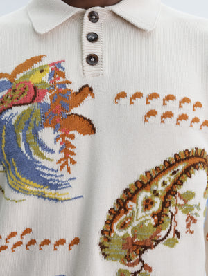 Etro Sweater Aop White-Multi