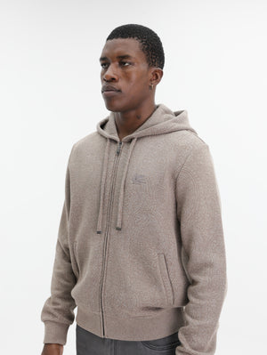 Etro Hoodie Zipped Welt Pocket  Grey