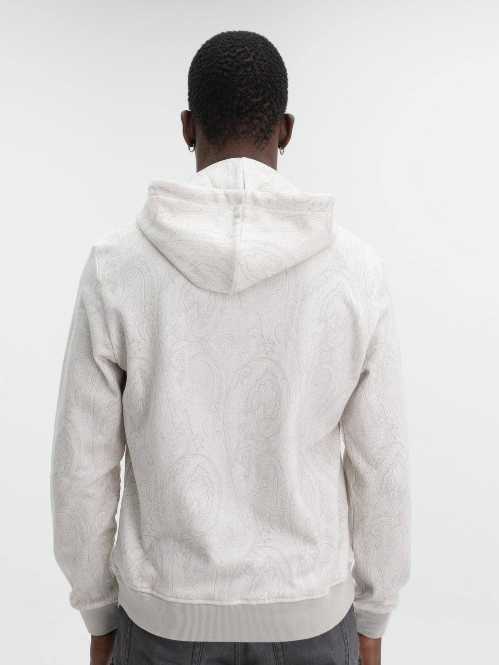 Etro Hoodie Zipped Welt Pockets Grey