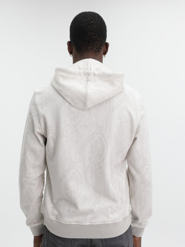 Etro Hoodie Zipped Welt Pockets Grey