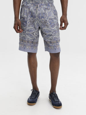 Etro Shorts Aop Blue