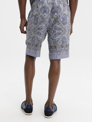 Etro Shorts Aop Blue