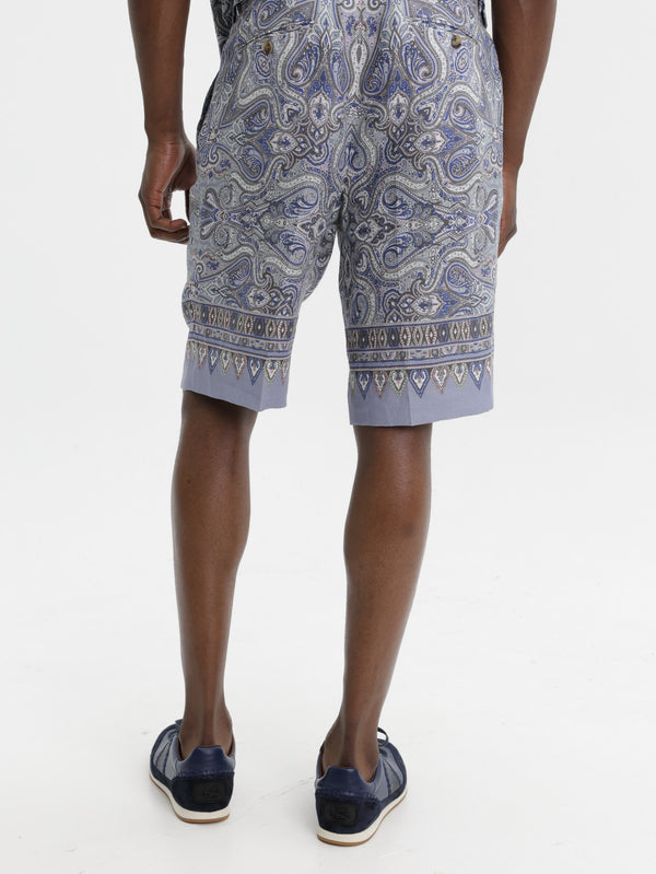 Etro Shorts Aop Blue