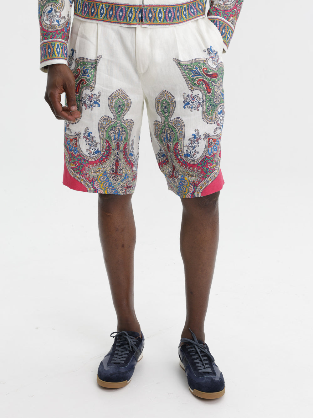 Etro Shorts White-Multi